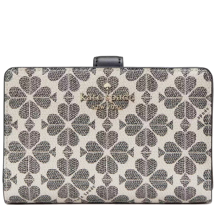 Buy Kate Spade Signature Spade Flower Medium Compact Bifold Wallet in Black Multi KG488 Online in Singapore | PinkOrchard.com