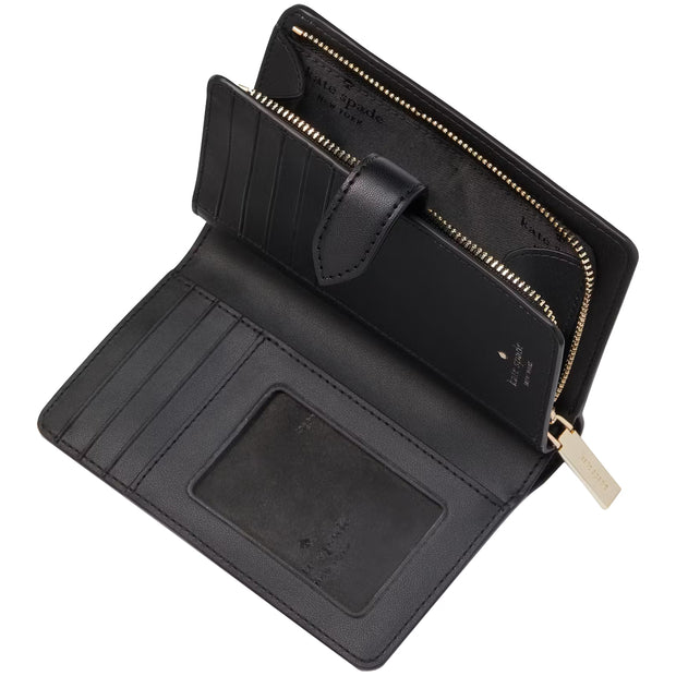 Buy Kate Spade Signature Spade Flower Medium Compact Bifold Wallet in Black Multi KG488 Online in Singapore | PinkOrchard.com