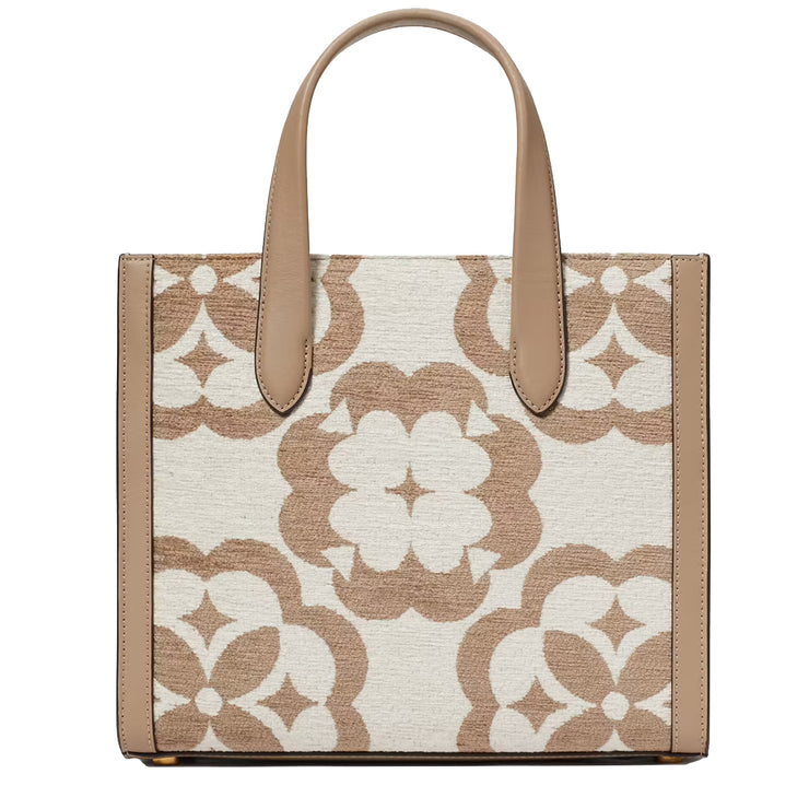 Buy Kate Spade Spade Flower Monogram Manhattan Chenille Small Tote Bag in Timeless Taupe Multi K9960 Online in Singapore | PinkOrchard.com