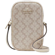 Buy Kate Spade Spade Flower North South Phone Crossbody Bag in Dark Beige Multi KG490 Online in Singapore | PinkOrchard.com