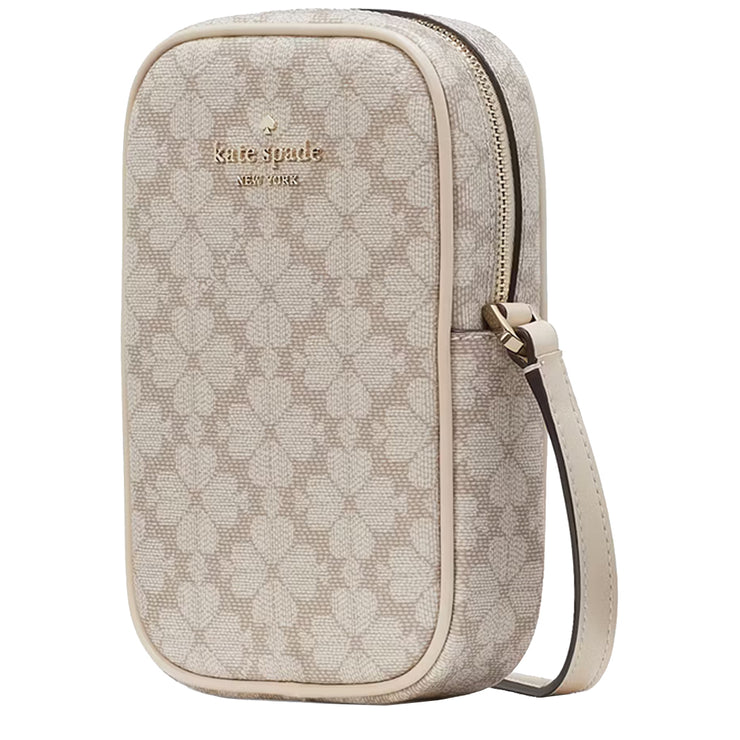 Buy Kate Spade Spade Flower North South Phone Crossbody Bag in Dark Beige Multi KG490 Online in Singapore | PinkOrchard.com