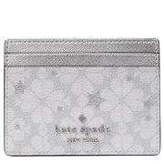 Buy Kate Spade Spade Flower Star Toss Small Slim Card Holder in Platinum Grey Multi KJ953 Online in Singapore | PinkOrchard.com