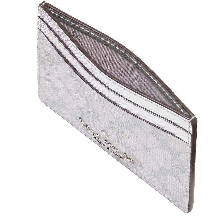 Buy Kate Spade Spade Flower Star Toss Small Slim Card Holder in Platinum Grey Multi KJ953 Online in Singapore | PinkOrchard.com