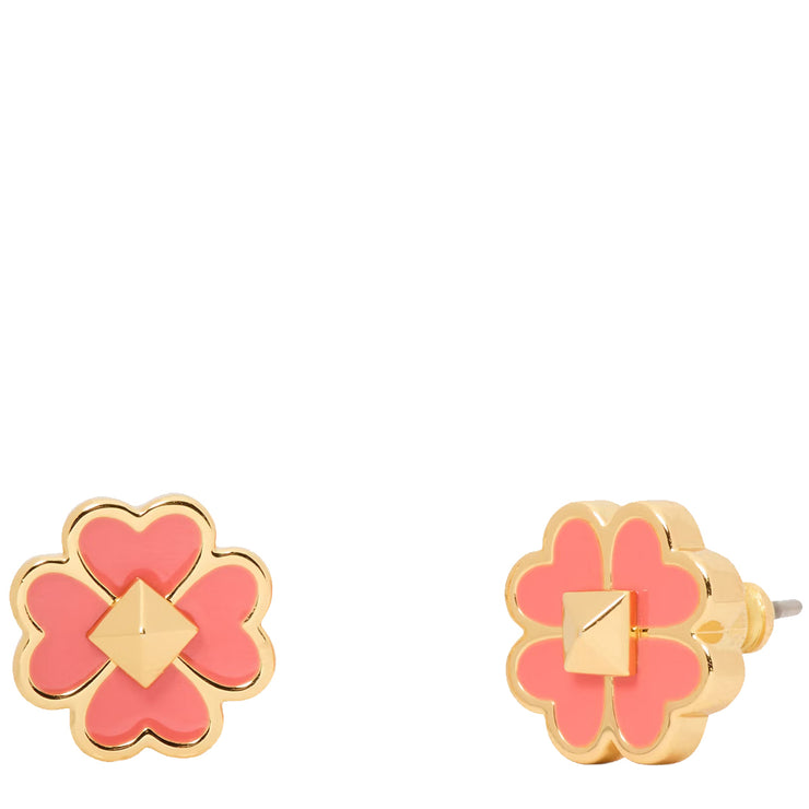 Buy Kate Spade Spades & Studs Enamel Studs Earrings in Coral o0r00218 Online in Singapore | PinkOrchard.com