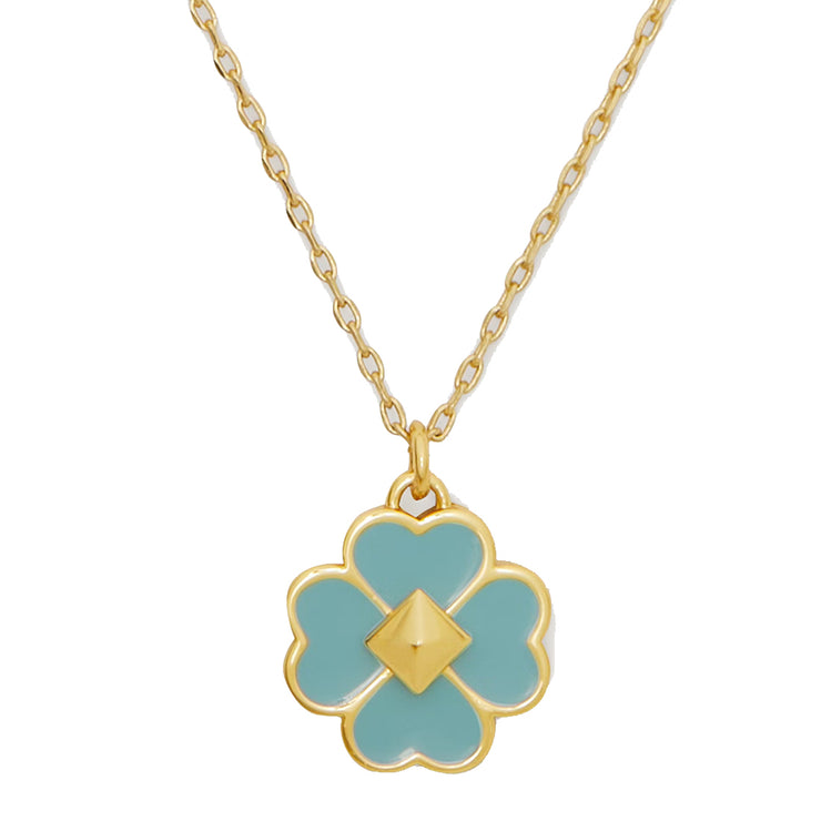 Buy Kate Spade Spades & Studs Enamel Mini Pendant Necklace in Perfect Pool o0ru3241 Online in Singapore | PinkOrchard.com