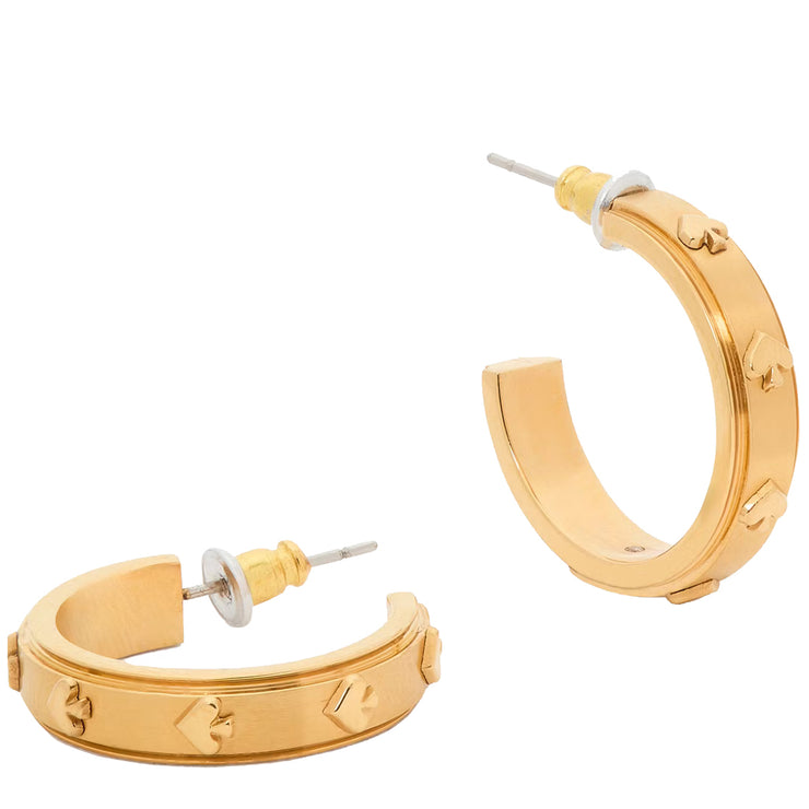 Buy Kate Spade Spot The Spade Metal Hoops Earrings in Gold KH266 Online in Singapore | PinkOrchard.com