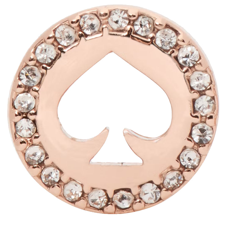 Buy Kate Spade Spot The Spade Pave Halo Spade Studs Earrings in Clear/ Rose Gold o0ru2605 Online in Singapore | PinkOrchard.com