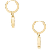 Buy Kate Spade Spot The Spade Pave Huggies Earrings in Clear/ Gold k9175 Online in Singapore | PinkOrchard.com