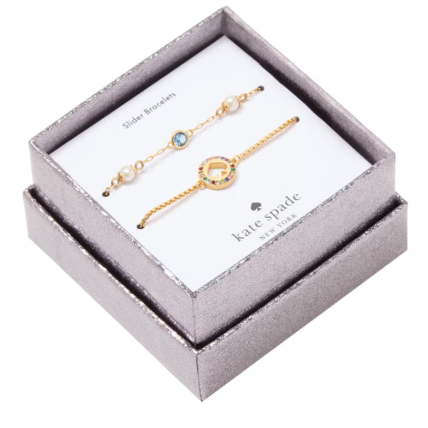 Buy Kate Spade Spot The Spade Slider Bracelet Boxed Set in Multi KJ705 Online in Singapore | PinkOrchard.com