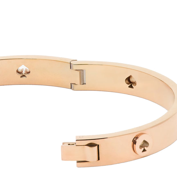 Buy Kate Spade Spot The Spade Studded Hinged Bangle Bracelet in Rose Gold KE759 Online in Singapore | PinkOrchard.com