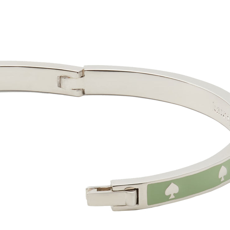 Buy Kate Spade Spot the Spade Enamel Hinged Bangle Bracelet in Sage o0ru2565 Online in Singapore | PinkOrchard.com