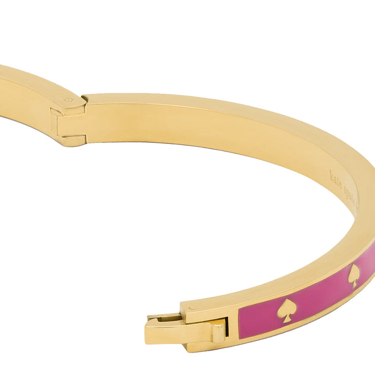 Buy Kate Spade Spot the Spade Enamel Hinged Bangle Bracelet in Candied Plum KJ727 Online in Singapore | PinkOrchard.com