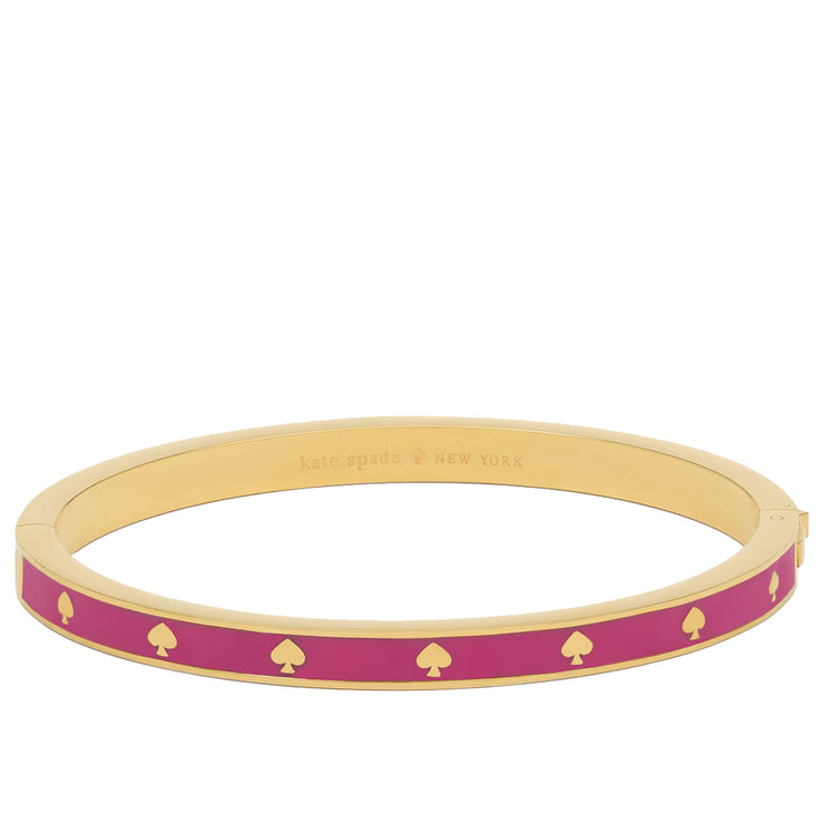 Buy Kate Spade Spot the Spade Enamel Hinged Bangle Bracelet in Candied Plum KJ727 Online in Singapore | PinkOrchard.com