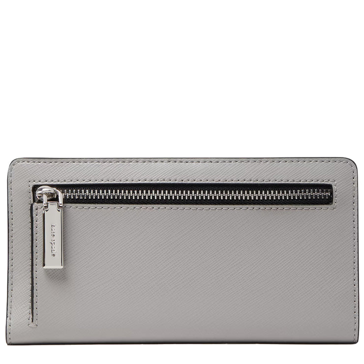 Buy Kate Spade Staci Colorblock Large Slim Bifold Wallet in Nimbus Grey Multi wlr00122 Online in Singapore | PinkOrchard.com