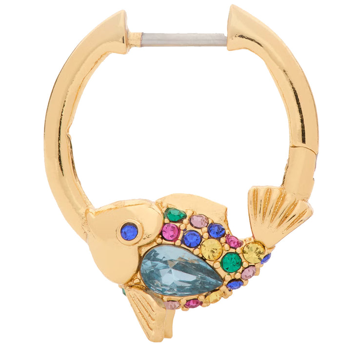 Buy Kate Spade What A Catch Fish Huggies Earrings in Blue Multi KH246 Online in Singapore | PinkOrchard.com