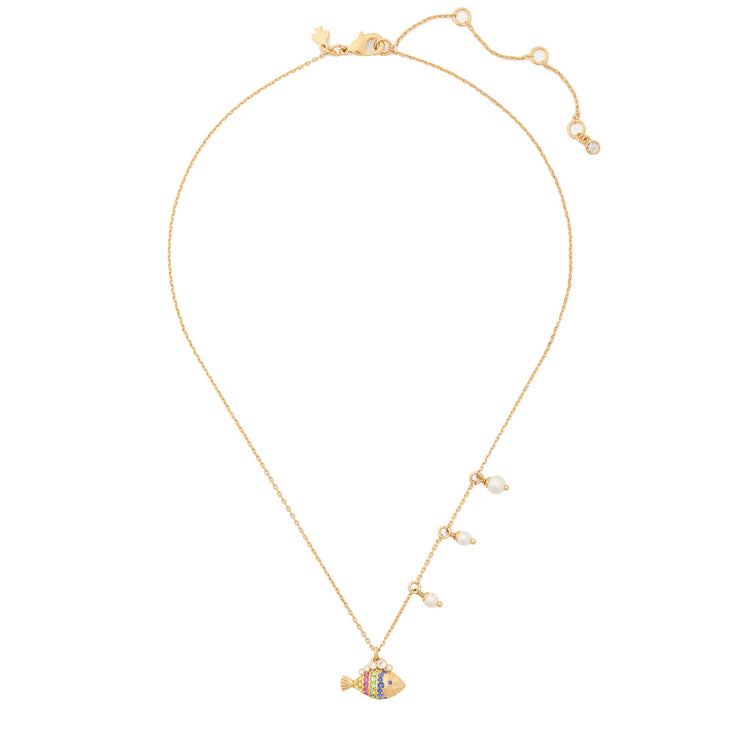 Buy Kate Spade What A Catch Mini Fish Charm Pendant Necklace in Blue Multi KH248 Online in Singapore | PinkOrchard.com