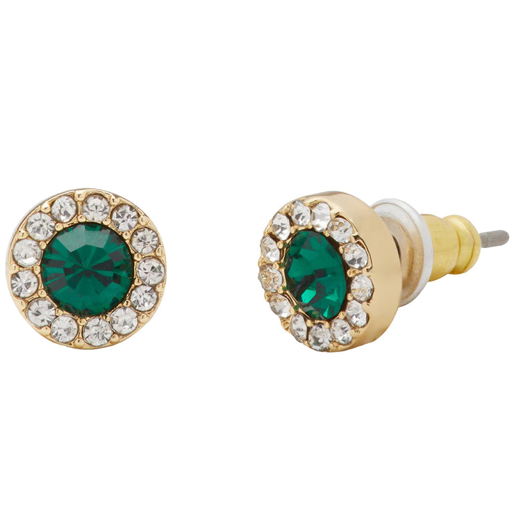 Buy Kate Spade You're A Gem Pave Halo Studs Earrings in Emerald KI318 Online in Singapore | PinkOrchard.com