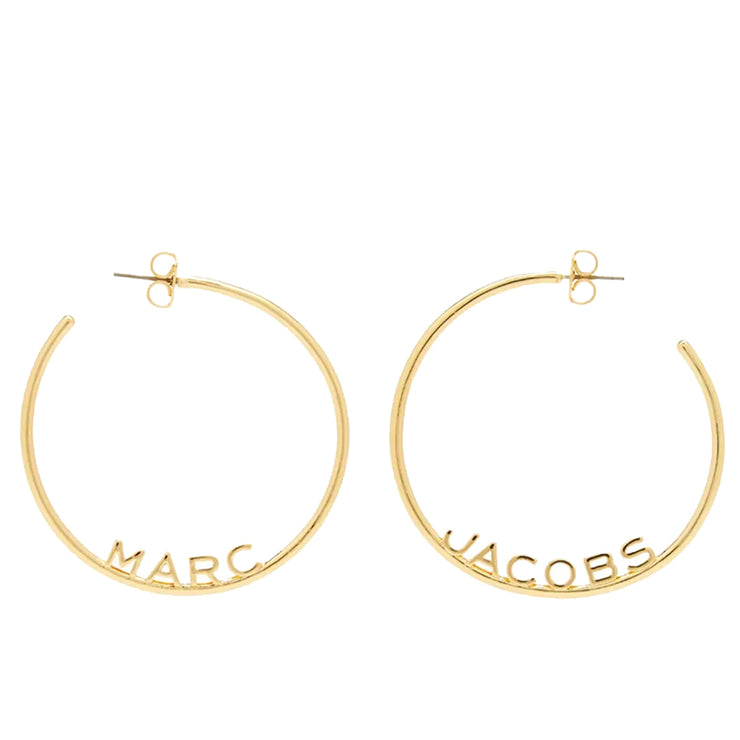 Buy Marc Jacobs Monogram Hoops Earrings in Gold J207M03FA22 Online in Singapore | PinkOrchard.com