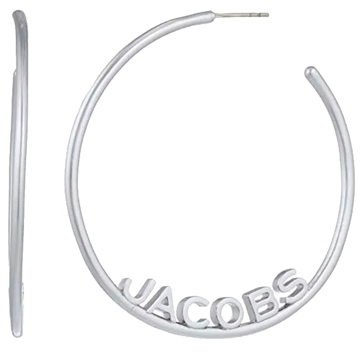 Buy Marc Jacobs Monogram Hoops Earrings in Silver J207M03FA22 Online in Singapore | PinkOrchard.com