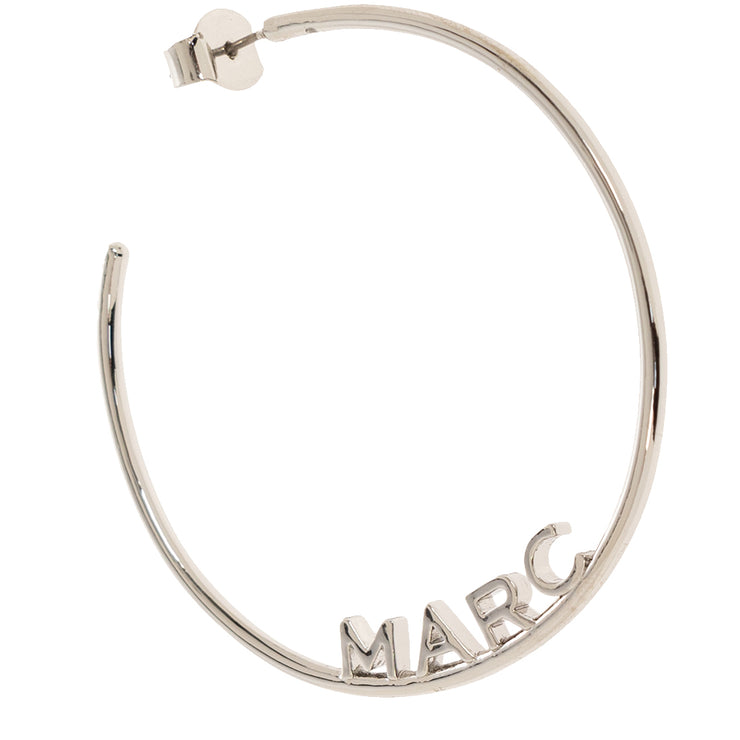 Buy Marc Jacobs Monogram Hoops Earrings in Silver J207M03FA22 Online in Singapore | PinkOrchard.com