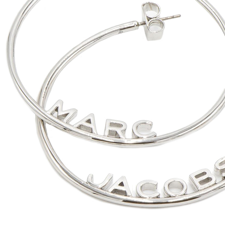 Buy Marc Jacobs Monogram Hoops Earrings in Silver J207M03FA22 Online in Singapore | PinkOrchard.com