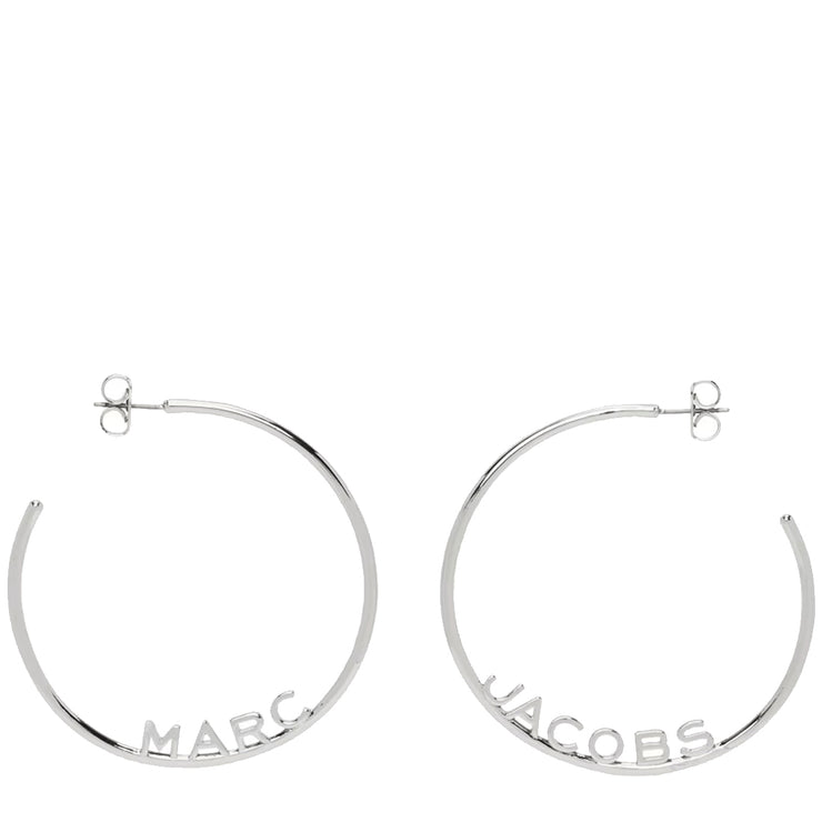 Buy Marc Jacobs Monogram Hoops Earrings in Silver J207M03FA22 Online in Singapore | PinkOrchard.com