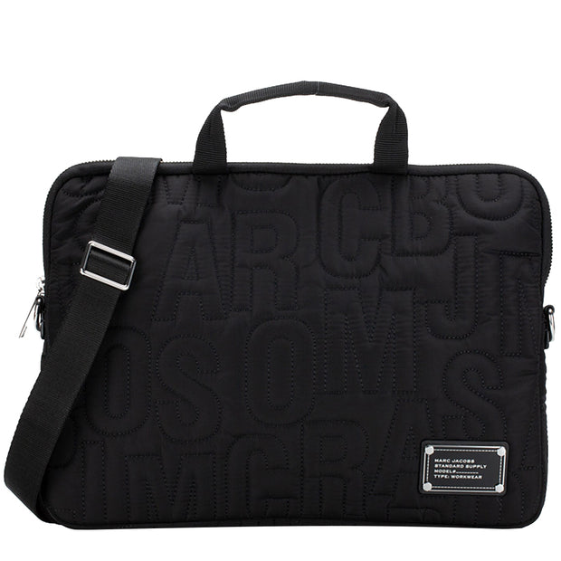 Buy Marc Jacobs Nylon Jumbled Logo Workwear Laptop Bag in Black 4S4SCP001S02 Online in Singapore | PinkOrchard.com