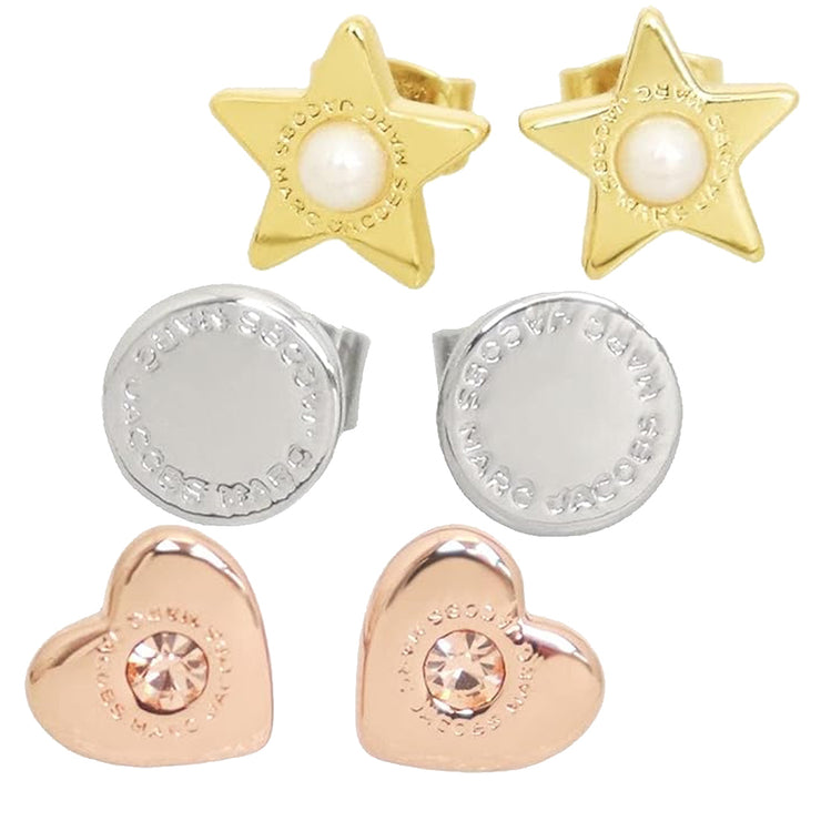 Buy Marc Jacobs Stud Earrings Trio Set in Multi J204MT1PF21 Online in Singapore | PinkOrchard.com