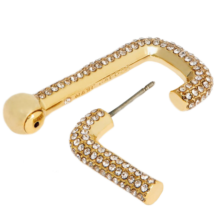 Buy Marc Jacobs The J Marc Crystal Hoops Earrings in Gold J206MT2RE22 Online in Singapore | PinkOrchard.com