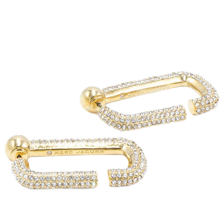 Buy Marc Jacobs The J Marc Crystal Hoops Earrings in Gold J206MT2RE22 Online in Singapore | PinkOrchard.com