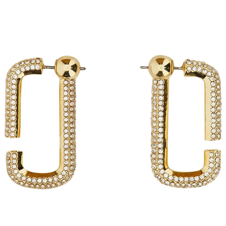 Buy Marc Jacobs The J Marc Crystal Hoops Earrings in Gold J206MT2RE22 Online in Singapore | PinkOrchard.com