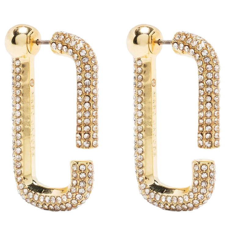 Buy Marc Jacobs The J Marc Crystal Hoops Earrings in Gold J206MT2RE22 Online in Singapore | PinkOrchard.com