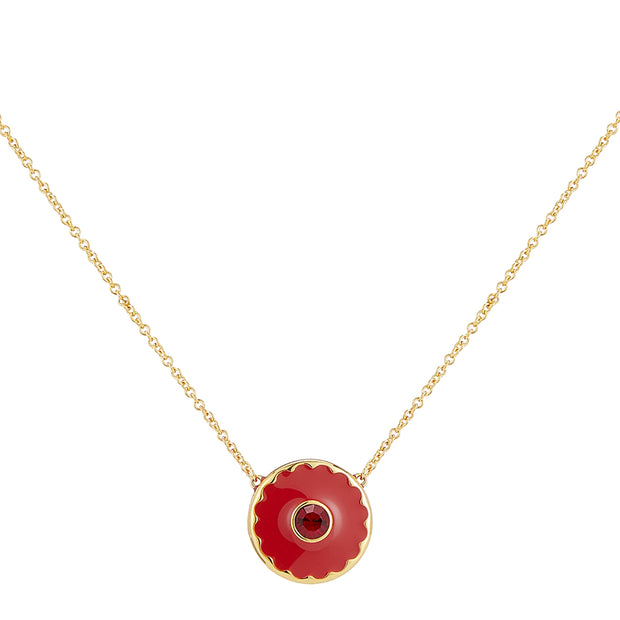 Buy Marc Jacobs The Medallion Pendant Necklace in True Red/ Gold M0017166 Online in Singapore | PinkOrchard.com