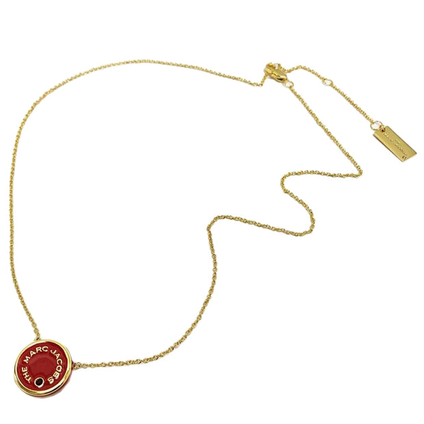 Buy Marc Jacobs The Medallion Pendant Necklace in True Red/ Gold M0017166 Online in Singapore | PinkOrchard.com