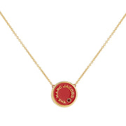 Buy Marc Jacobs The Medallion Pendant Necklace in True Red/ Gold M0017166 Online in Singapore | PinkOrchard.com