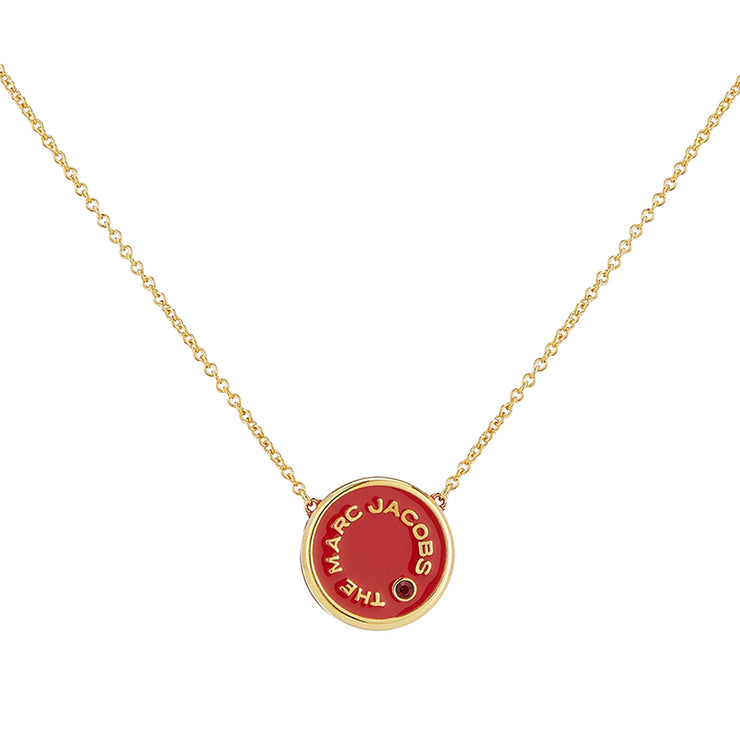 Buy Marc Jacobs The Medallion Pendant Necklace in True Red/ Gold M0017166 Online in Singapore | PinkOrchard.com