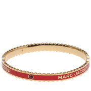 Buy Marc Jacobs The Medallion Scalloped Bangle Bracelet in True Red/ Gold J103MT7PF22 Online in Singapore | PinkOrchard.com