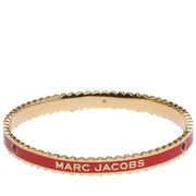 Buy Marc Jacobs The Medallion Scalloped Bangle Bracelet in True Red/ Gold J103MT7PF22 Online in Singapore | PinkOrchard.com