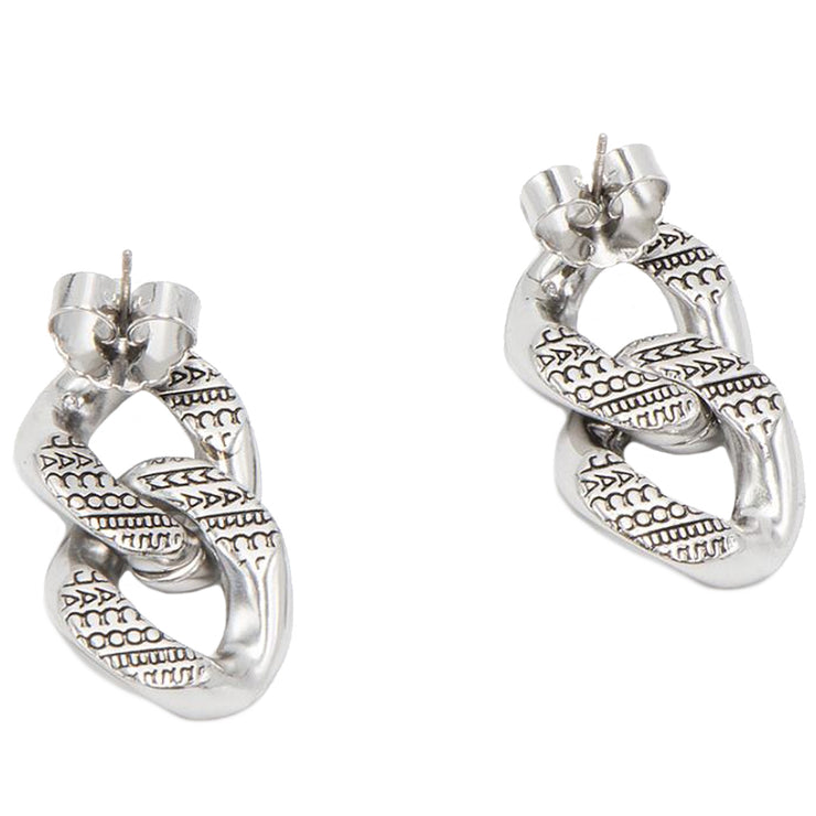 Buy Marc Jacobs The Monogram Chain Link Earrings in Light Antique Silver 2F3JER001J28 Online in Singapore | PinkOrchard.com