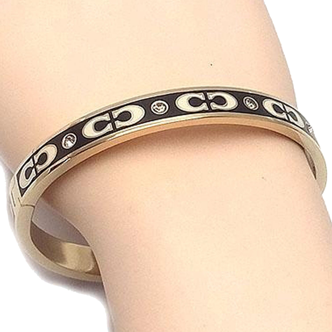 COACH SIGNATURE HINGED cheapest BANGLE