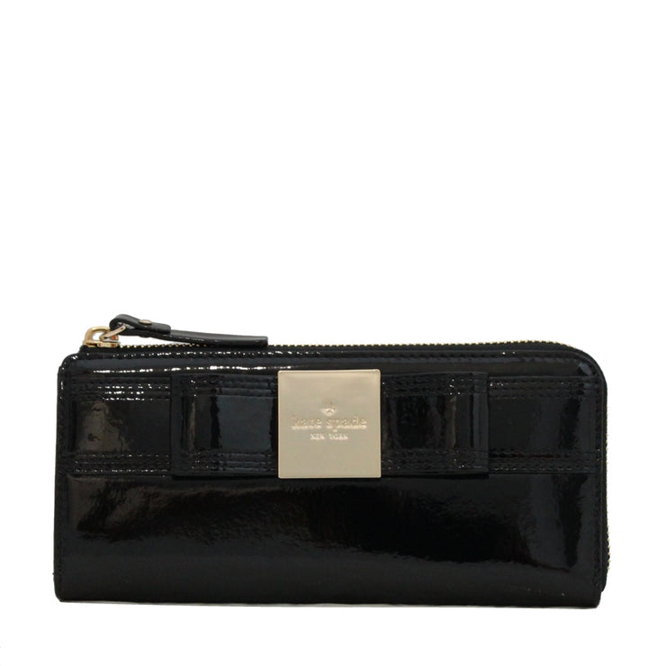 Kate Spade Primrose Hill Patent Nisha Wallet- Black