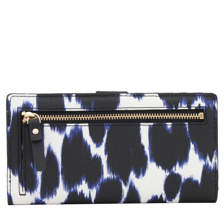 Kate Spade Emma Lane Fabric Stacy Wallet- Deep Indigo Multi