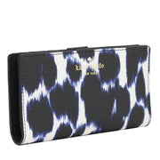 Kate Spade Emma Lane Fabric Stacy Wallet- Deep Indigo Multi