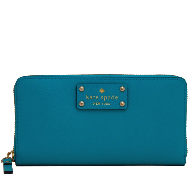 Kate Spade Wellesley Neda Wallet- Neon Turquoise