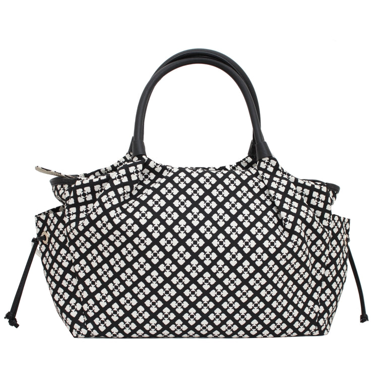 Kate Spade Classic Spade Stevie Baby Bag- Black- Cream