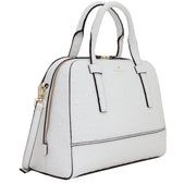 Kate Spade Riverside Street Ostrich Small Felix Bag- Bright White