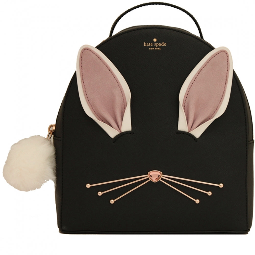 Kate Spade Hop to it Rabbit Sammi Back Pack Bag Black