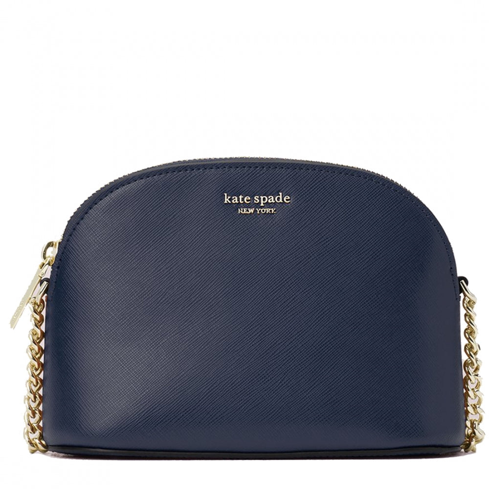 Kate Spade Cameron Hilli Saffiano Leather Crystal Blue Xbody Shoulder Bag, 196021190346 - Kate Spade bag CAMERON - Blue / Gold Handle/Strap, Gold  Hardware, Blue Exterior