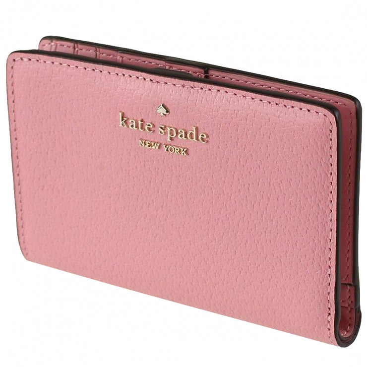 Kate Spade Sam Medium Slim Bifold Wallet in Bright Carnation