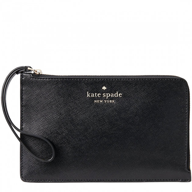 Kate Spade Staci Medium L-Zip Wristlet in Black wlr00134 – PinkOrchard.com